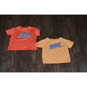 Boys Nike Adidas Athletic Shirts Size 24 Months Activewear Lot of 2 READ